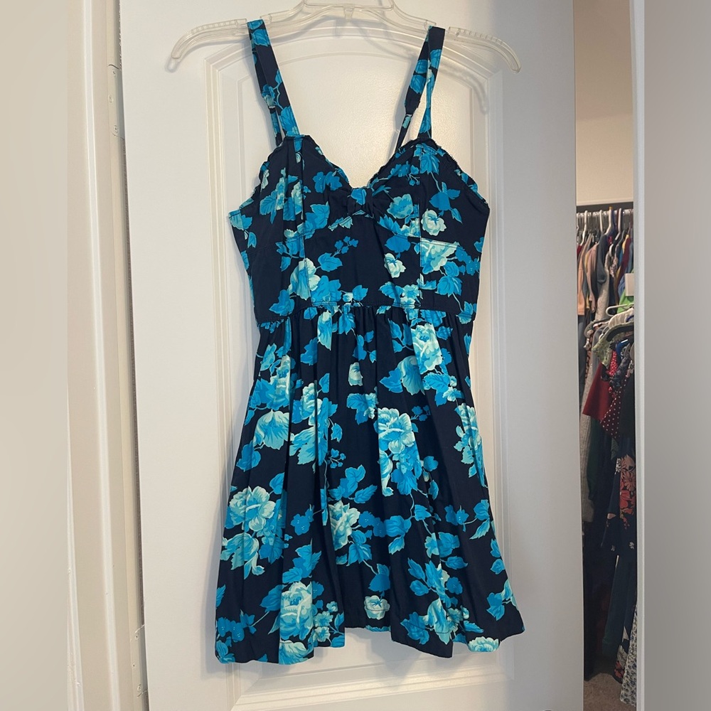 Floral Blue Dress